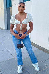 Classic High Rise Bootcut Jeans - Vintage Blue Wash Ins Street